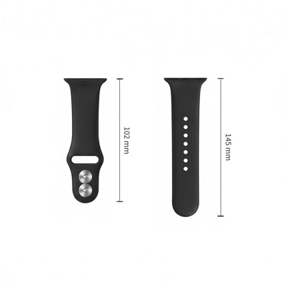 Silikónový remienok Tech-Protect pre Apple Watch 49mm / 46mm / 45mm / 44mm Series, čierny