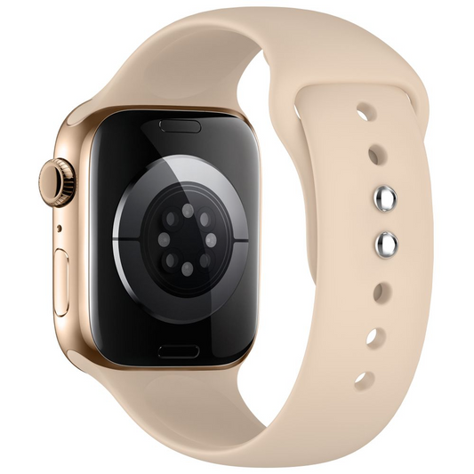 Silikónový remienok Tech-Protect pre Apple Watch 49mm / 46mm / 45mm / 44mm Series, béžový