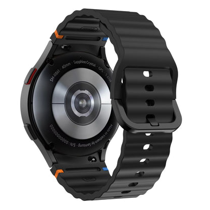 Tech-Protect silikónový športový remienok pre Samsung Galaxy Watch7 / Watch FE / Watch6 / Watch5 / Watch4 Series, čierny 