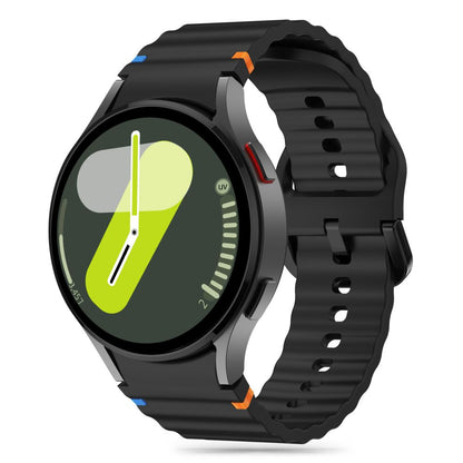 Tech-Protect silikónový športový remienok pre Samsung Galaxy Watch7 / Watch FE / Watch6 / Watch5 / Watch4 Series, čierny 