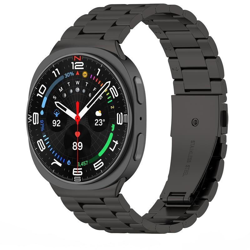 Tech-Protect Stainless remienok pre Samsung Galaxy Watch8 / Watch8 Classic Series, Čierny