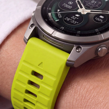 Silikónový remienok Techsuit pre Garmin Fenix 5X / 5X Plus / 6X / 6X Pro / 7X / 8 / 8 Pro / 9 / 9 Pro, zelený