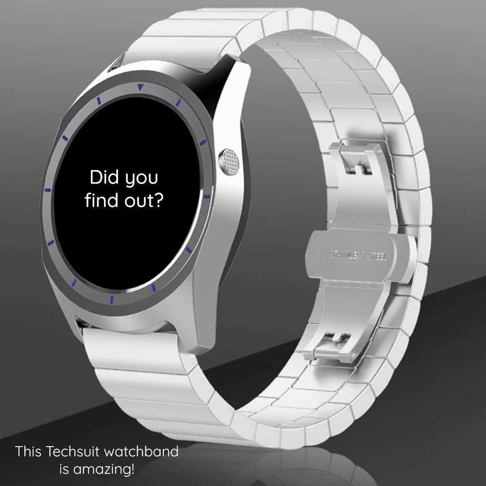 Techsuit W012 remienok pre Apple Watch 42mm / 41mm / 40mm / 38mm Series, Strieborný