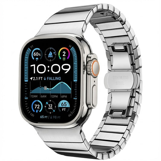 Techsuit W012 remienok pre Apple Watch 49mm / 46mm / 45mm / 44mm / 42mm Series, Strieborný