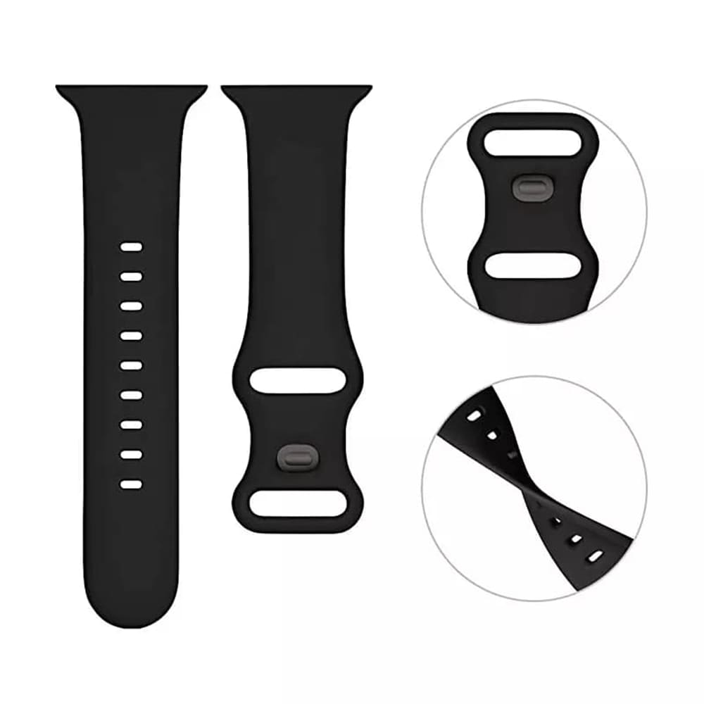 Techsuit W031 remienok pre Apple Watch 42mm / 41mm / 40mm / 38mm Series, čierny