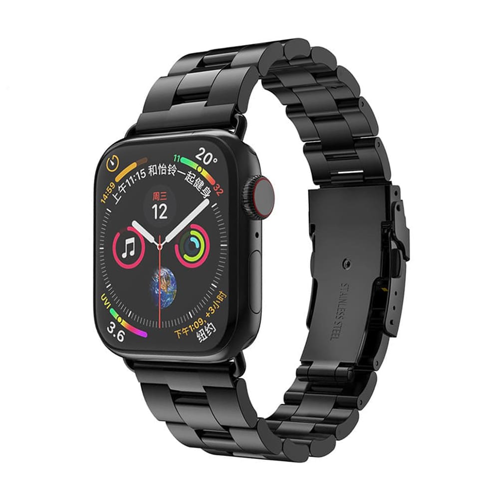 Techsuit W036 remienok pre Apple Watch 42mm / 41mm / 40mm / 38mm Series, čierny
