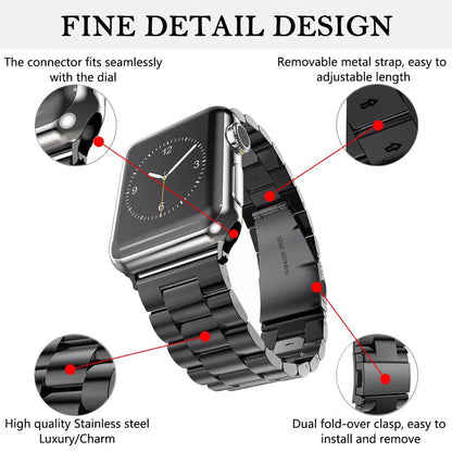 Techsuit W036 remienok pre Apple Watch 42mm / 41mm / 40mm / 38mm Series, čierny