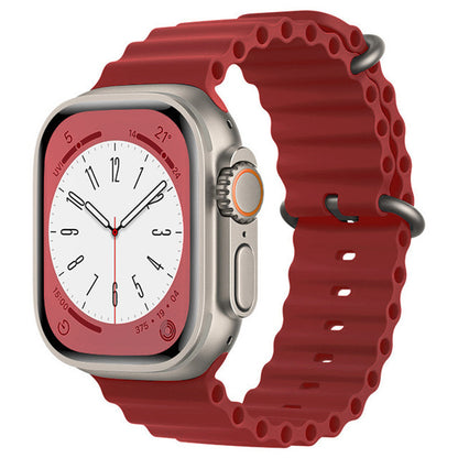 Techsuit W038 remienok pre Apple Watch 42mm / 41mm / 40mm / 38mm Series, Tmavočervený