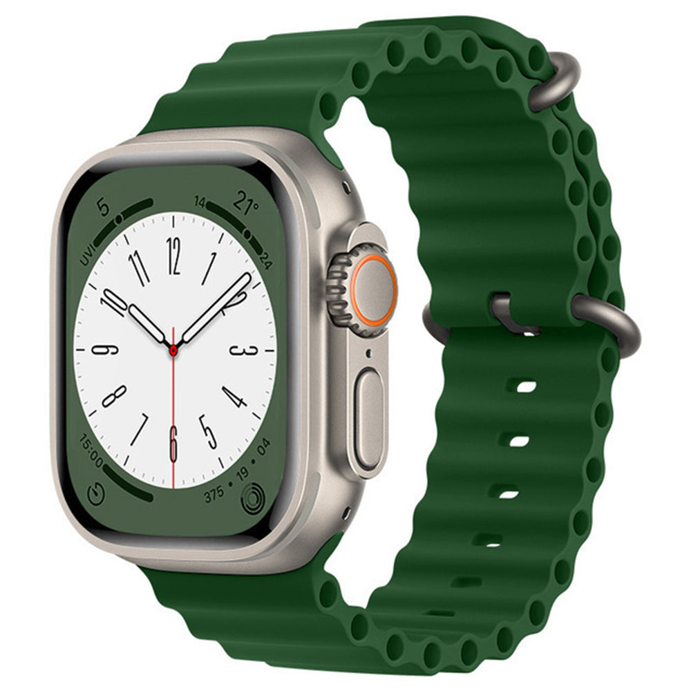 Techsuit W038 remienok pre Apple Watch 42mm / 41mm / 40mm / 38mm Series, Tmavozelený