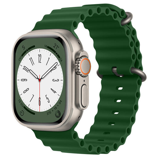 Techsuit W038 remienok pre Apple Watch 42mm / 41mm / 40mm / 38mm Series, Tmavozelený