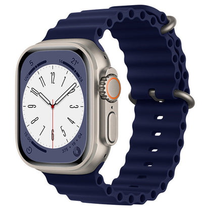 Remienok Techsuit W038 pre Apple Watch 49mm / 46mm / 45mm / 44mm / 42mm Series, tmavomodrý