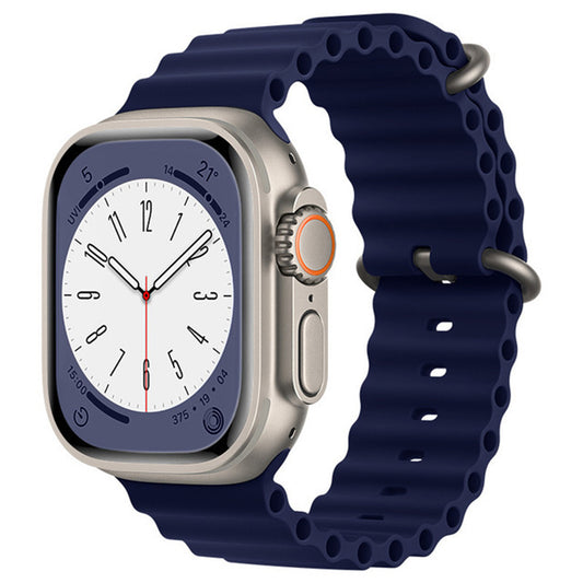Remienok Techsuit W038 pre Apple Watch 49mm / 46mm / 45mm / 44mm / 42mm Series, tmavomodrý