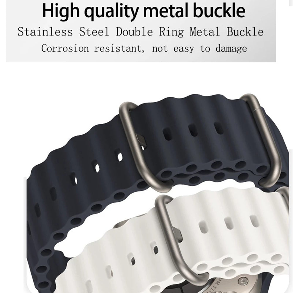 Remienok Techsuit W038 pre Apple Watch 49mm / 46mm / 45mm / 44mm / 42mm Series, tmavomodrý