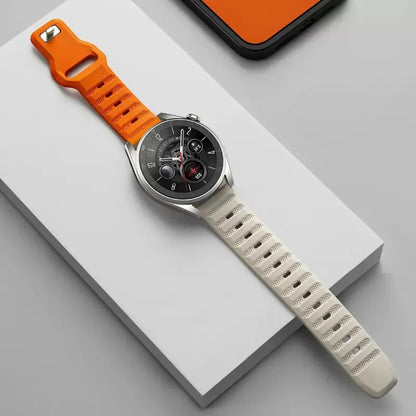 Techsuit W050 remienok pre Huawei Watch / Xiaomi Watch Series, 22mm, Oranžovo-béžový