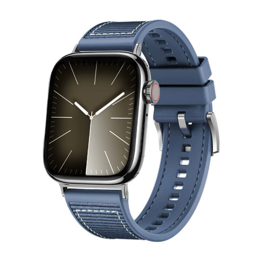 Techsuit W051 remienok pre Apple Watch 49mm / 46mm / 45mm / 44mm / 42mm Series, Tmavomodrý