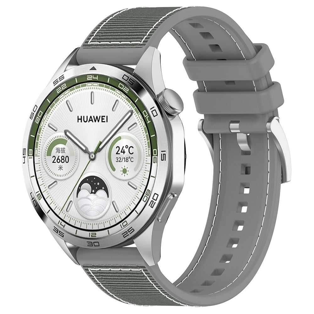 Techsuit W051 remienok pre Huawei Watch / Xiaomi Watch Series, 22mm, Sivý