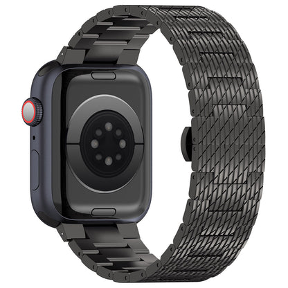 Techsuit W052 remienok pre Apple Watch 42mm / 41mm / 40mm / 38mm Series, čierny
