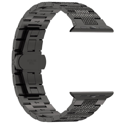 Techsuit W052 remienok pre Apple Watch 42mm / 41mm / 40mm / 38mm Series, čierny