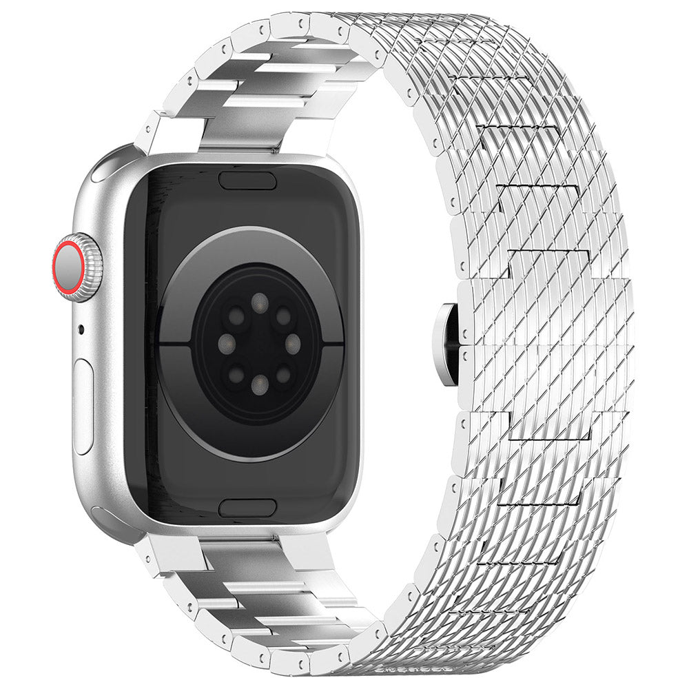 Techsuit W052 remienok pre Apple Watch 49mm / 46mm / 45mm / 44mm / 42mm Series, Strieborný