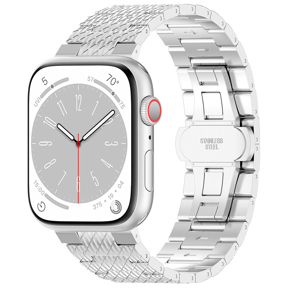 Techsuit W052 remienok pre Apple Watch 49mm / 46mm / 45mm / 44mm / 42mm Series, Strieborný