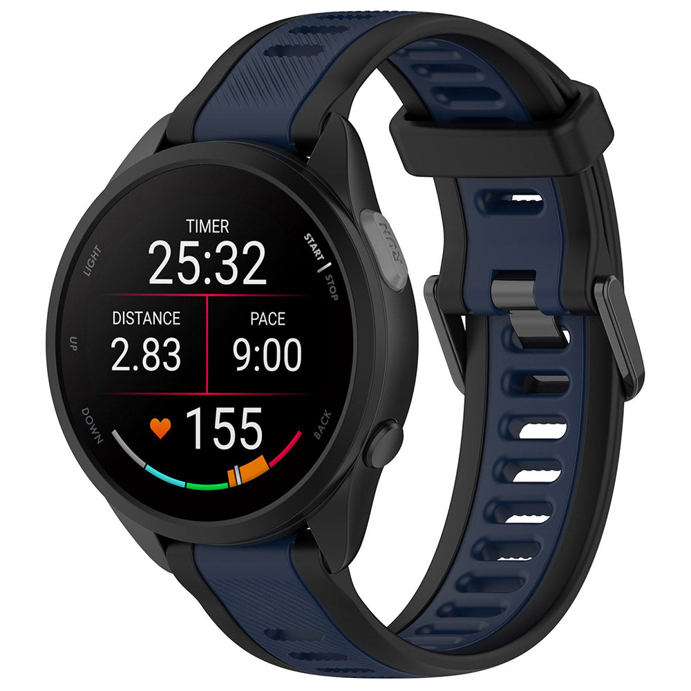 Techsuit W053 remienok pre Huawei Watch / Garmin Watch Series, 18mm, Tmavomodrý