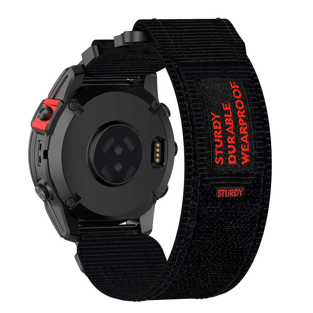 Techsuit W057 remienok pre Garmin Watch Fenix / Forerunner Series, 22mm, čierny