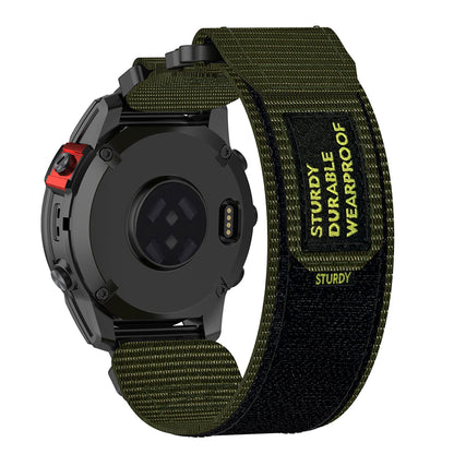 Techsuit W057 remienok pre Garmin Watch Fenix / Forerunner Series, 22mm, Zelený