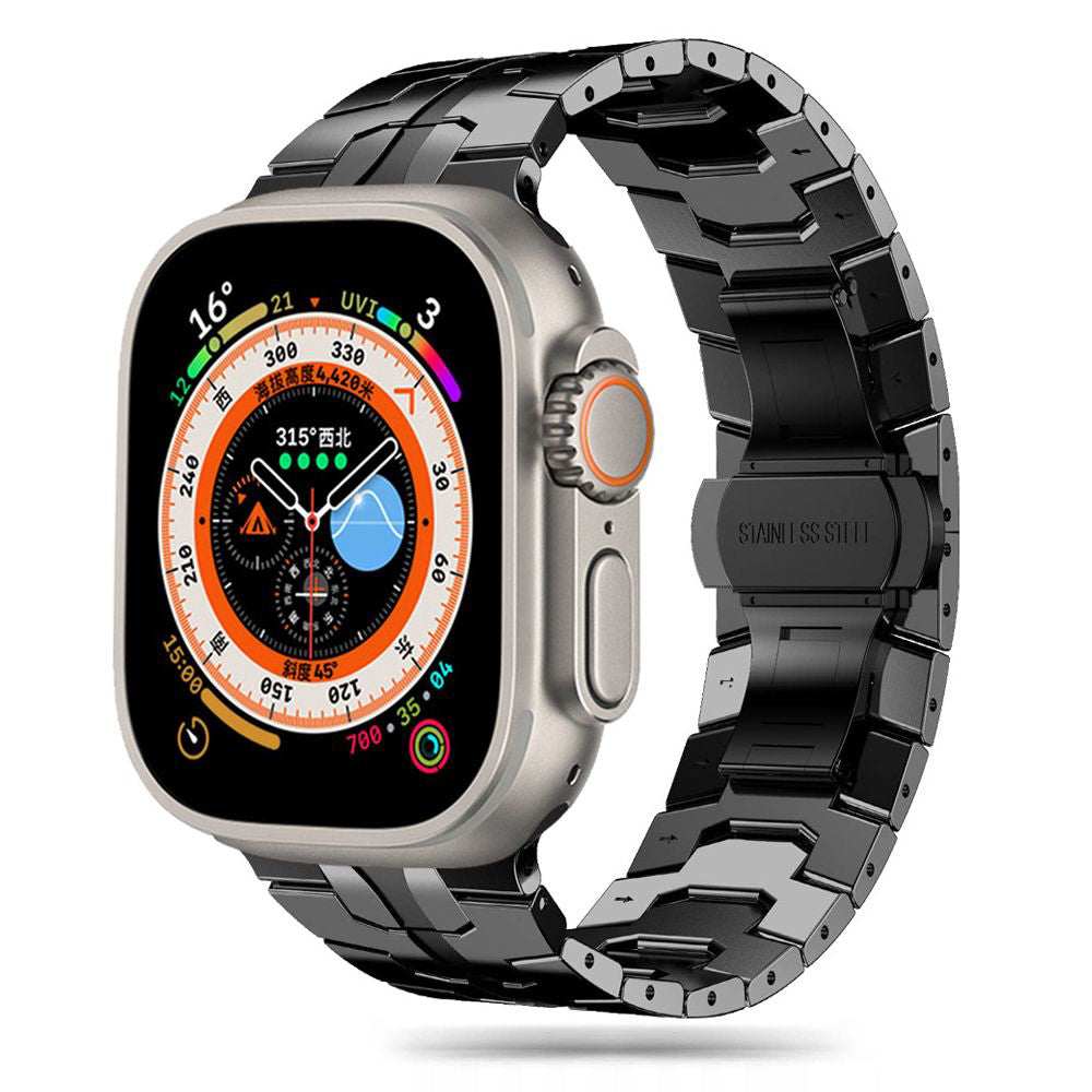 Techsuit W063 remienok pre Apple Watch 49mm / 46mm / 45mm / 44mm / 42mm Series, Čierny