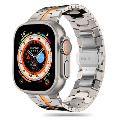 Techsuit W063 remienok pre Apple Watch 49mm / 46mm / 45mm / 44mm / 42mm Series, Oranžový