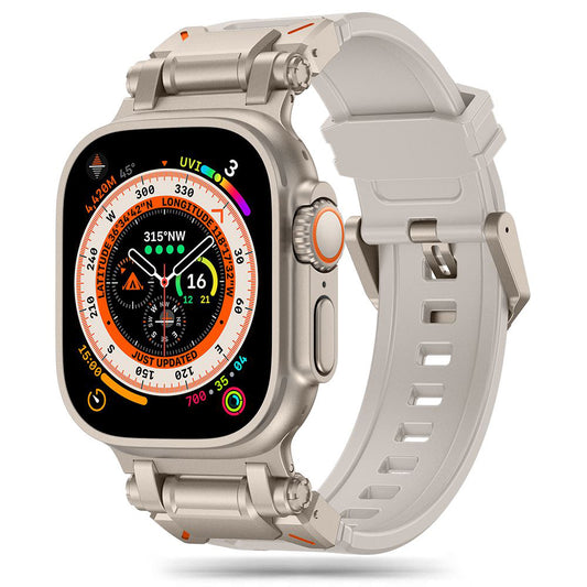 Techsuit W064 remienok pre Apple Watch 49mm / 46mm / 45mm / 44mm / 42mm Series, Strieborný