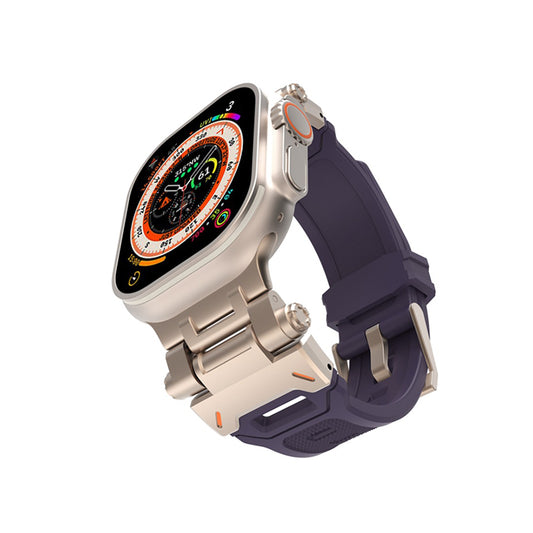 Techsuit W064 remienok pre Apple Watch 49mm / 46mm / 45mm / 44mm / 42mm Series, Strieborný Mov