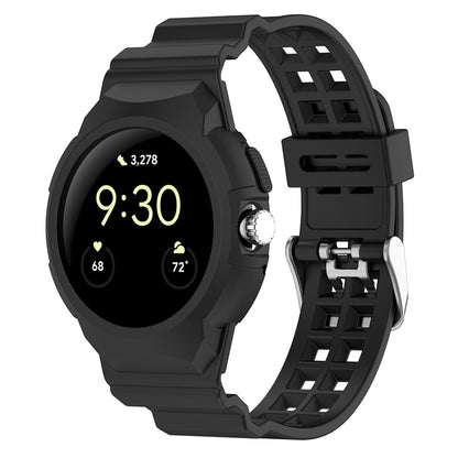 Techsuit W065 remienok pre Google Pixel Watch 3 41mm / Watch 2 / Watch, čierny