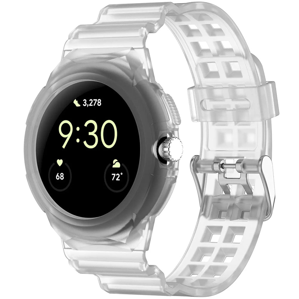 Techsuit W065 remienok pre Google Pixel Watch 3 41mm / Watch 2 / Watch, Priehľadný