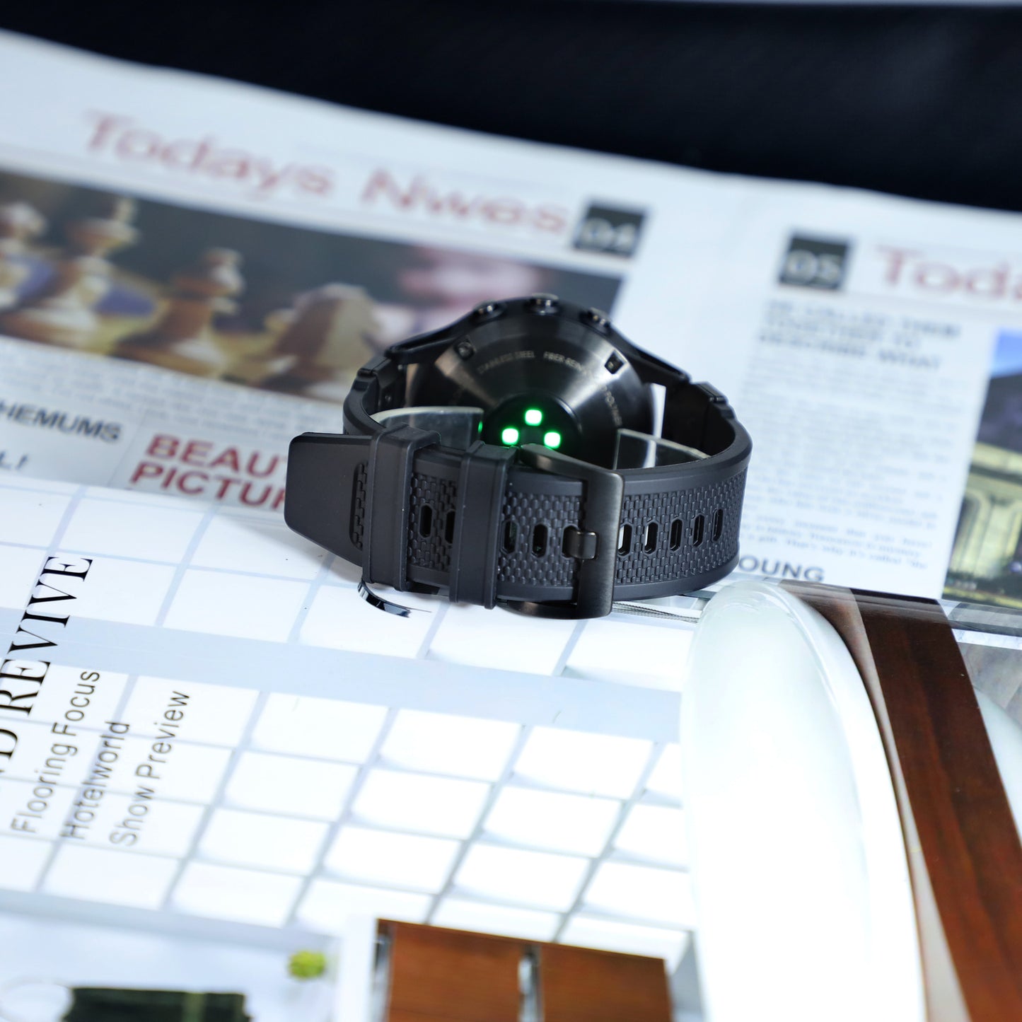 Techsuit W068 remienok pre Garmin Watch Fenix Series, 26mm, Čierno-oranžový