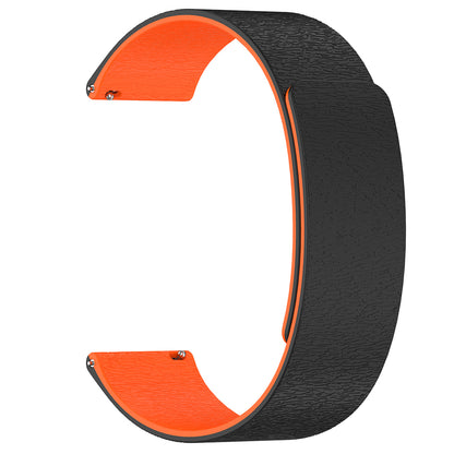 Techsuit W074 Strap for Samsung Galaxy Watch Series, 22mm, Black Orange