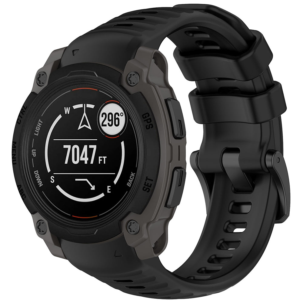 Techsuit W076 remienok pre Garmin Instinct E 40mm, čierny