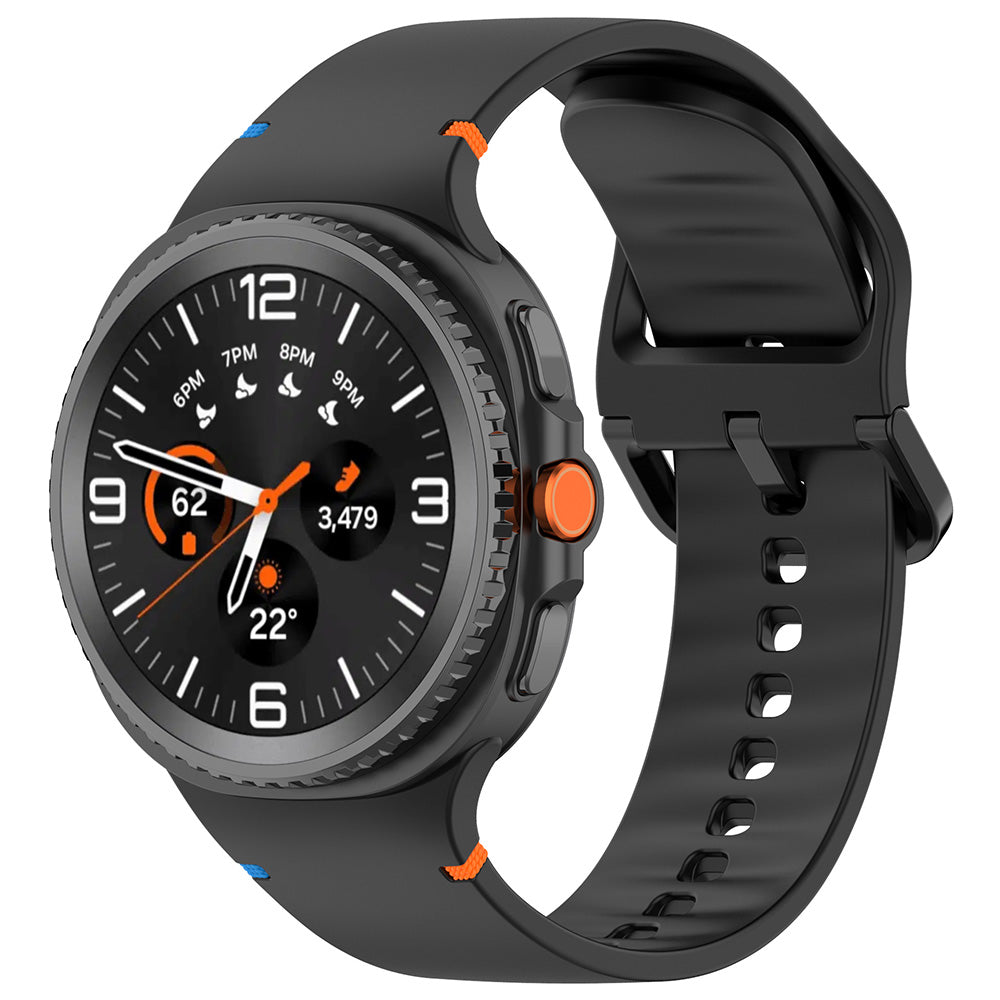 Techsuit W079 remienok pre Samsung Galaxy Watch 8 Classic / Watch8 44mm / Watch 8 40mm, Čierny