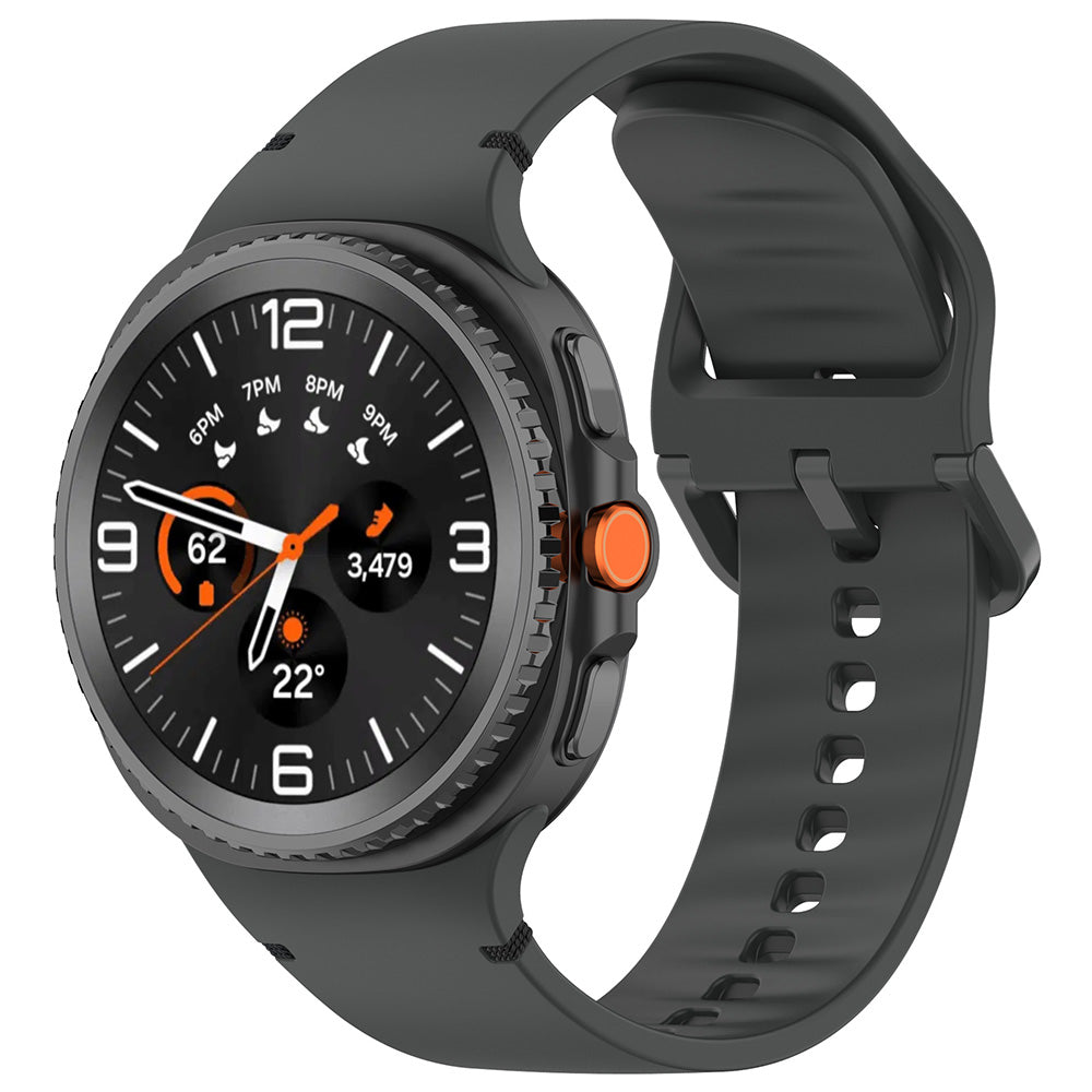 Techsuit W079 remienok pre Samsung Galaxy Watch 8 Classic / Watch8 44mm / Watch 8 40mm, Grafitová Čierna