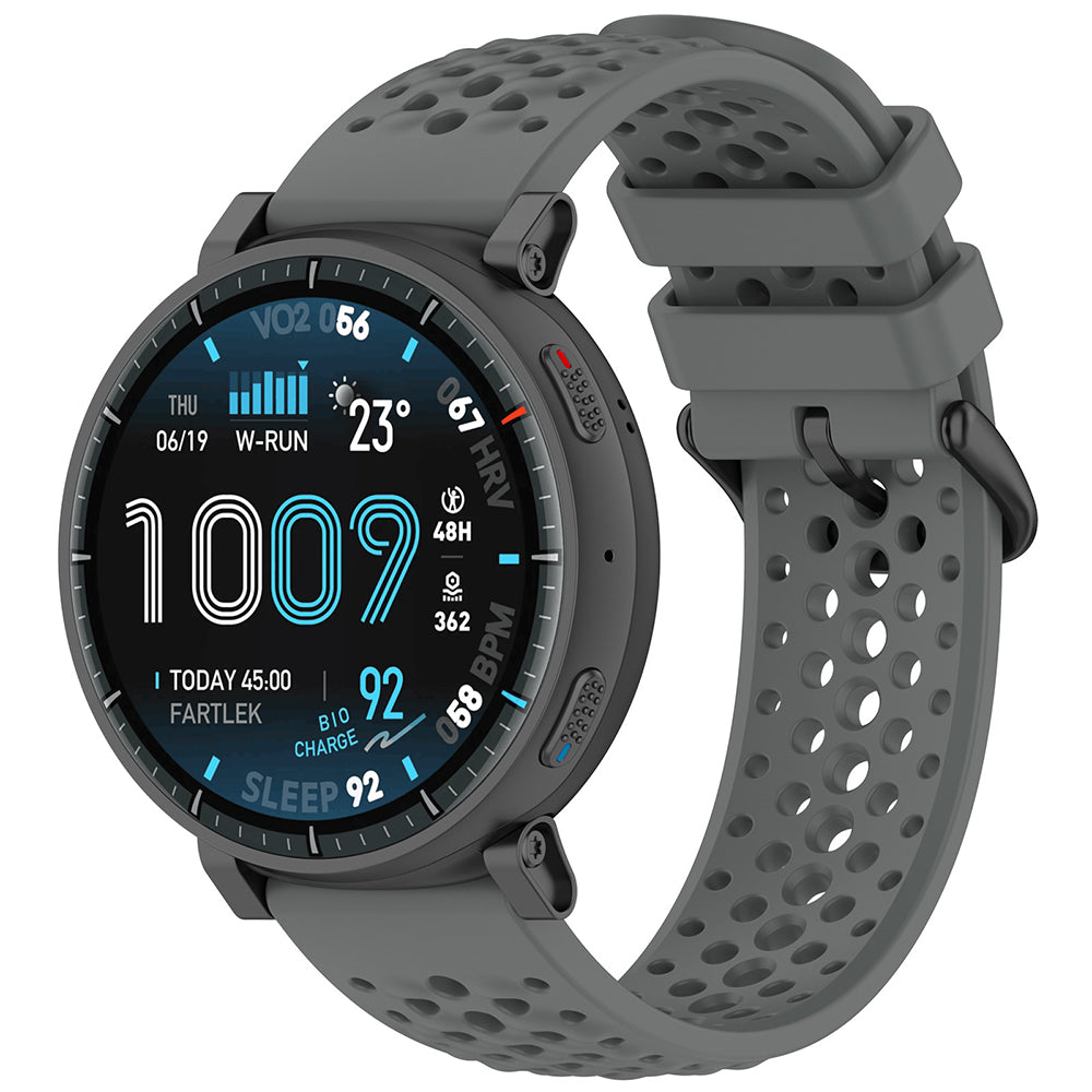 Techsuit W083 remienok pre Amazfit Watch / Samsung Watch Series, 22mm, Sivý