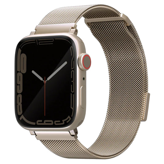 Remienok UNIQ Dante pre Apple Watch 42mm / 41mm / 40mm / 38 Series, Zlatý