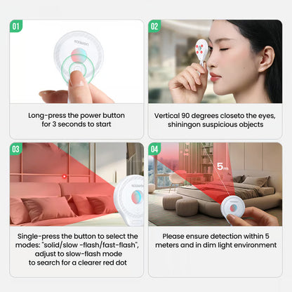 Detektor skrytých kamier UGREEN LP793 (35579), Čierny