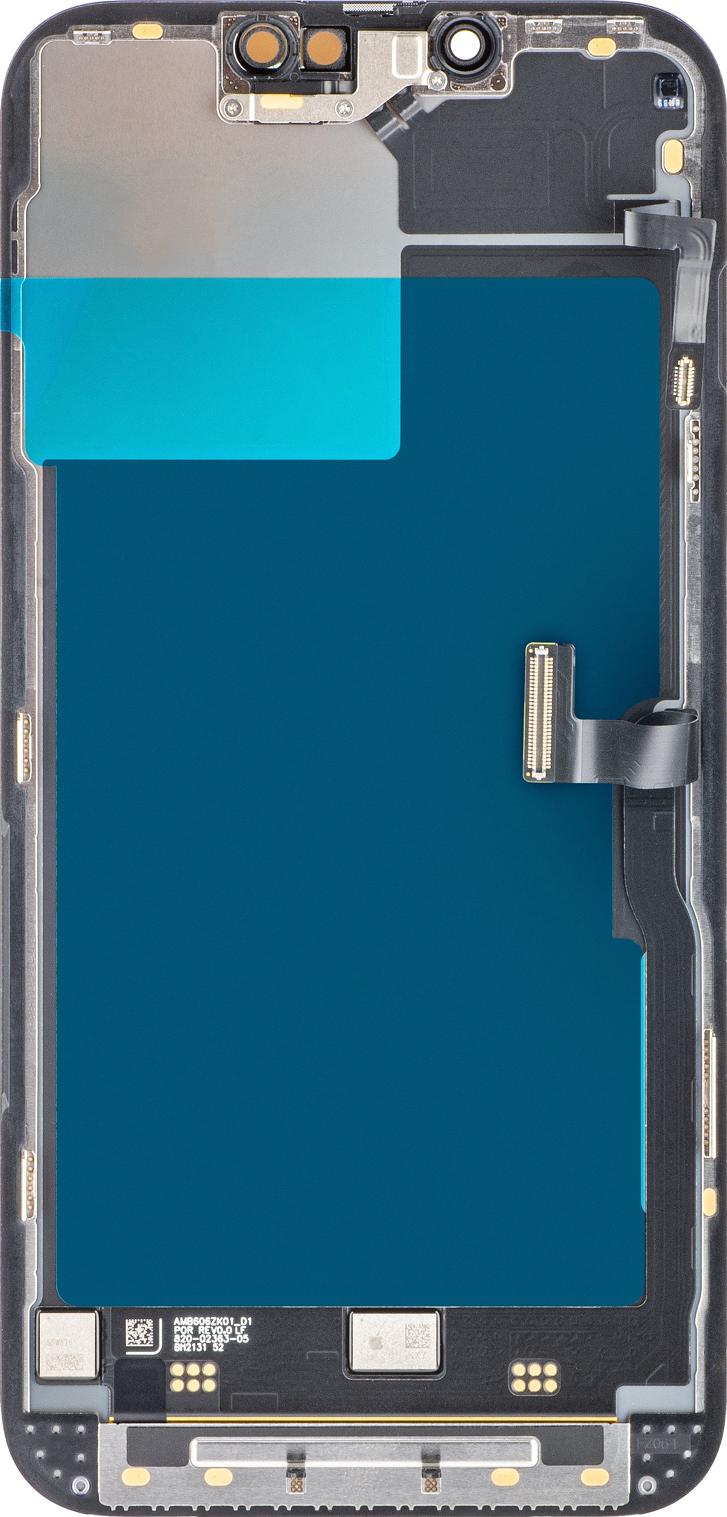 Apple iPhone 13 Pro dotykový displej, s rámom, čierny, servisný balík 661-21993