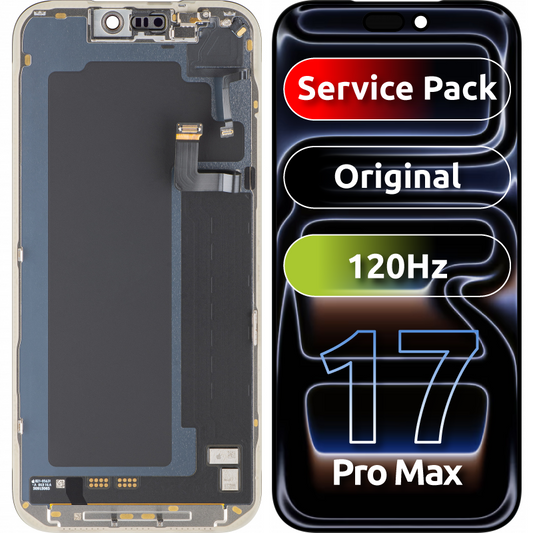 Display s dotykovou obrazovkou Apple iPhone 17 Pro Max, s rámom, čierny, Service Pack 661-56050