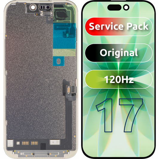 Display s dotykovou obrazovkou Apple iPhone 17, s rámom, čierny, Service Pack 661-56065