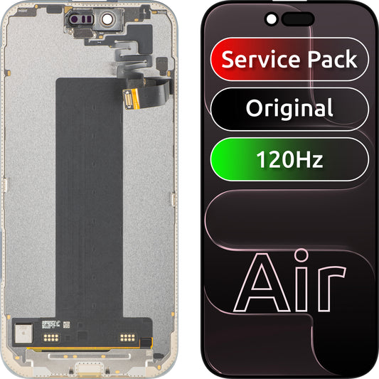 Displej s dotykovou obrazovkou Apple iPhone 17 Air, s rámom, čierny, servisný balík 661-55240