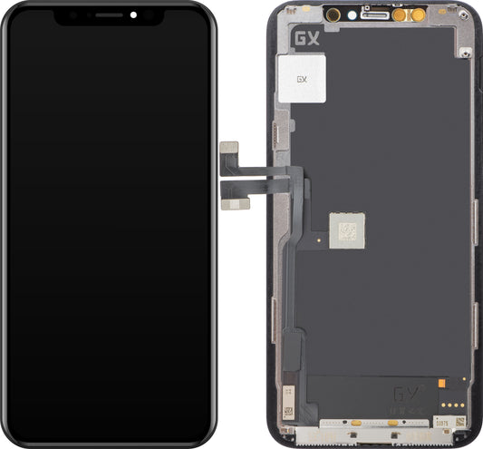 Dotykový displej GX pre Apple iPhone 11 Pro, s rámom, pohyblivá verzia OLED IC, čierny