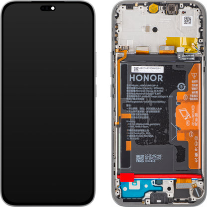 Displej s dotykovou obrazovkou Honor 400 Lite, s rámom a batériou, sivý (Velvet Grey), Service Pack 0235ANTA