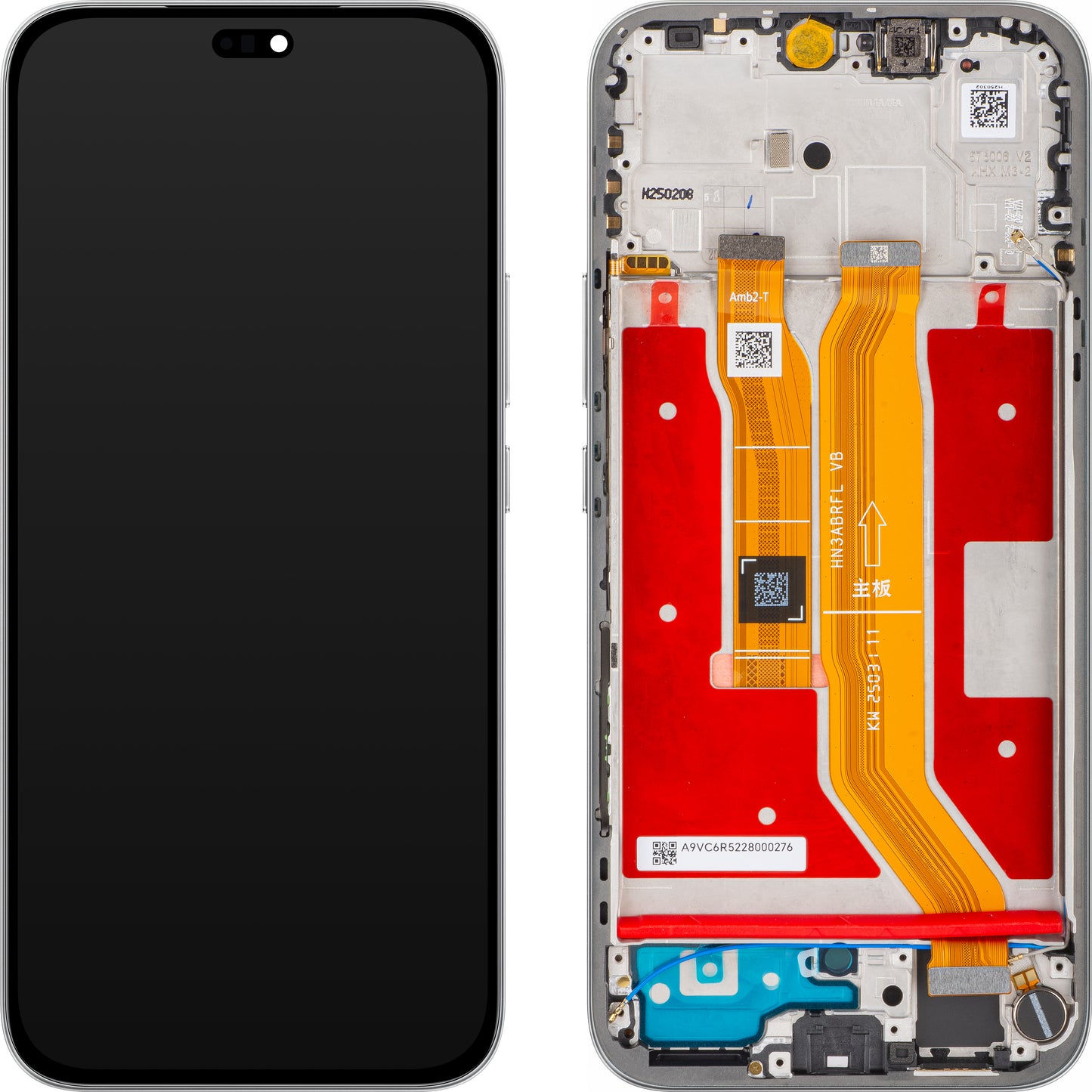 Displej s dotykovou obrazovkou Honor 400 Lite, s rámom, Sivý (Velvet Grey), Service Pack 0235ANTG