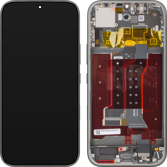 Displej s dotykovou obrazovkou Honor 600 Pro, s rámom, čierny, servisný balík 0235ATTU