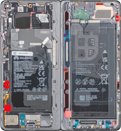 Displej s dotykovou obrazovkou Huawei Mate X7, s rámom a batériou, sivý, Service Pack 02357JRM
